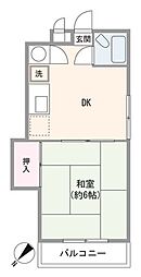 田町ダイヤハイツ 1DKの間取り
