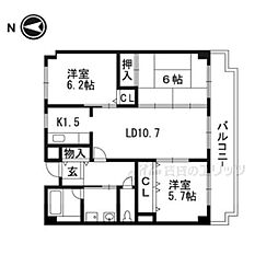 間取図画像 3LDK