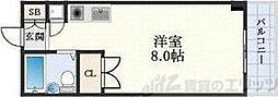 東明マンション江坂 ワンルームの間取図画像