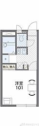 レオパレスリヴェルテ 1Kの間取図画像