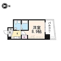 セレニテ江坂ルフレ 1Kの間取図画像