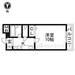 孝成ビル 1Kの間取図画像
