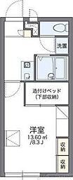 レオパレスグランシャリオ 1Kの間取図画像