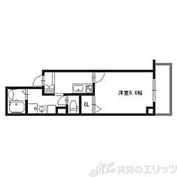 La・vie江坂EAST 1Kの間取図画像