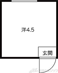 メゾン千里山 ワンルームの間取図画像