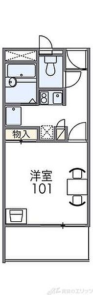 レオパレス上穂積 108｜大阪府茨木市上穂積４丁目(賃貸マンション1K・1階・20.28㎡)の写真 その2