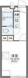 レオパレスパレス三島 1階1Kの間取り