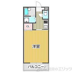 シエテ淡路 1階1Kの間取り