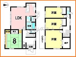 JR両毛線 伊勢崎駅 徒歩28分 4LDKの間取り