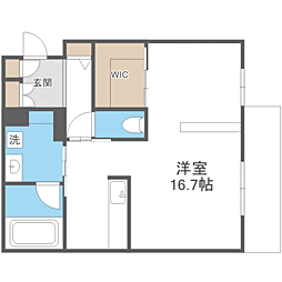 シャーメゾン赤坂けやき通り ワンルームの間取図画像