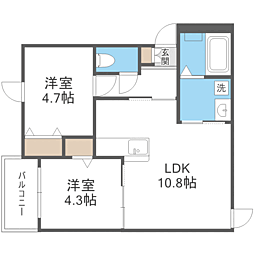 間取図画像 2LDK