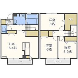 間取図画像 3LDK