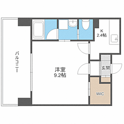 ＲＥＧＡＬＯ空港通 8階1Kの間取り