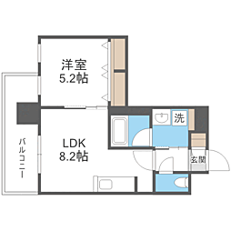 間取図画像 1LDK
