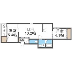 間取図画像 2LDK