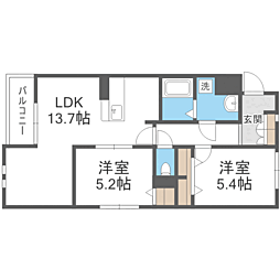 間取図画像 2LDK