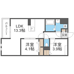 間取図画像 2LDK