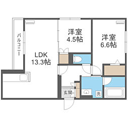 間取図画像 2LDK