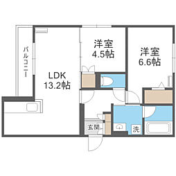 間取図画像 2LDK