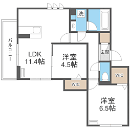 間取図画像 2LDK