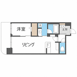 ウェルブライト博多ステーション 1LDKの間取図画像