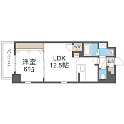S-RESIDENCE大濠公園achieve 1LDKの間取図画像