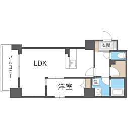 ときわビル 1LDKの間取図画像