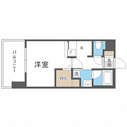 エンクレストGRAN博多駅前 1Kの間取図画像