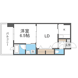 エンクレスト大手門3 2Kの間取図画像