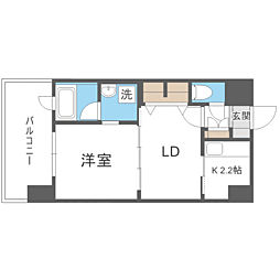 エンクレストNEO博多駅南 2Kの間取図画像