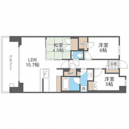 ザ・パークハウス桜坂サンリヤン 3LDKの間取図画像