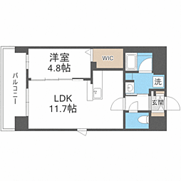 ATRIOFLATS井尻 1LDKの間取図画像