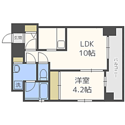 classierstyle平尾 1LDKの間取図画像