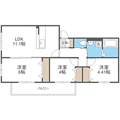 物件の間取り