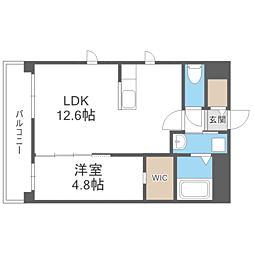 WISTERIA SUITE 1LDKの間取図画像