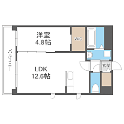 WISTERIA SUITE 1LDKの間取図画像