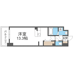 FLレジデンス1 ワンルームの間取図画像