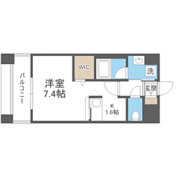 エンクレストベイサイド通り 1Kの間取図画像