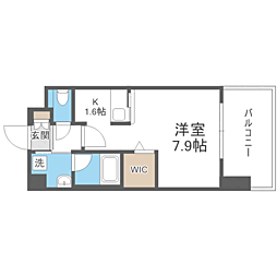 エンクレストGRAN博多駅前 1Kの間取図画像