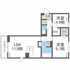 物件の間取り