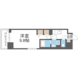 FLレジデンス1 1Kの間取図画像
