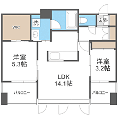 物件の間取り