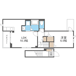 グランスイート横手南 1LDKの間取図画像