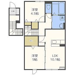 D-room彩都ピア弍番館 2LDKの間取図画像