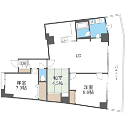 アイランドシティインフィニガーデンS棟 3LDKの間取図画像