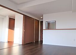 河田町ガーデン1 22階1LDKのリビング/ダイニング