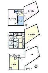 若林PREMHILLS（プレムヒルズ） 1階3LDKの間取り