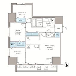 VISTA西早稲田 7階3LDKの間取り