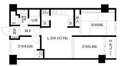 シティハウス西大久保 12階3LDKの間取り