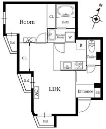 間取図画像 1LDK